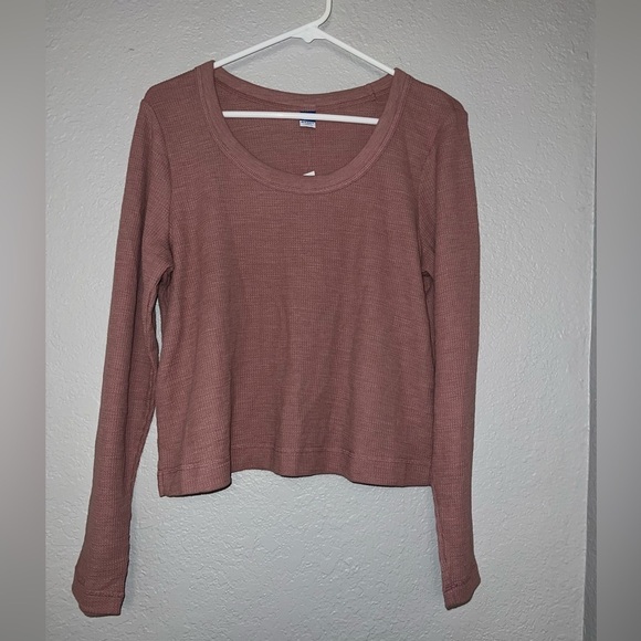 Old Navy Pink Waffle Knit Sweater - Picture 1 of 7
